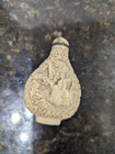 Vintage Chinese Or Japanese Snuff Bottle Carved Resin 3d Image Cherry Blossoms