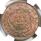 1837 Ht-46 R-1 Ngc Ms 64 Bn Liberty - Not One Cent Hard Times Token