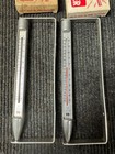 2pc Vintage D-l Grain Bin   Soil Aluminum Utility Thermometer New Open Box 