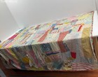 Vintage Patchwork Crazy Quilt Flannel Backed Hand Machine Stitched Cutter 74x86