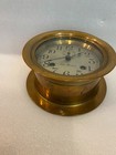 Nice 1939-wwii Era Seth Thomas Heavy Brass Ship s Clock  Working 