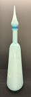 Blue Cased Decanter Bottle Stopper Mcm Glass  read 