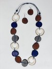 Handmade Tagua Nut Set Necklace And Earrings 