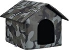 Foldable Cat House Outdoor Waterproof Windproof With Support Frame Kitty Pet Dog
