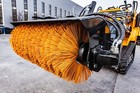 Attachments For Mini Skid Steer Loader Broom Brush Snow Road Sweeper--free Ship