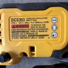 Dewalt Dcs353 12v Max Brushless Variable Speed Oscillating Multi-tool Bare