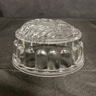 Clear Pressed Glass Vintage Jello Mold - Shell Pattern