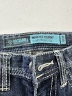 Rock   Roll Cowboy Slim Straight Denim Jeans Blue Medium Wash Button   28x30