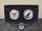2023 Morgan   Peace Silver Dollar Reverse Proof Two-coin Set Ogp Coa  1
