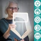 5x Page Magnifying Glass With 3 Lighting Modes For Reading   Low Vision Seniors