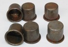 6 New Vintage Style Metal Spout Dust Caps For Master Oil Bottle Spouts