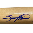 Sammy Sosa Signed Auto Louisville Slugger Natural Bat Beckett Witness Bas Coa
