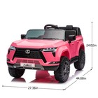 Pink 24v Kids Electric Car 2 Seater W  Remote  Bluetooth Mp3  Led