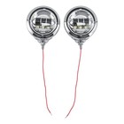 4-1 2  Led Auxiliary Spot Fog Passing Lights   Housing Bucket For Harley Moto