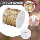 10 94 Yard Flat Metallic Pu Leather String Cord 2mm Fold Over Leather Thin Gold