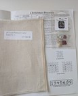 Just Nan  183 Christmas Biscornu  Chart  Embellishment   Fabric