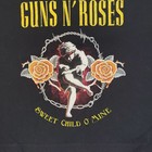 Guns N  Roses Sweet Child O  Mine Black Graphic T-shirt  Size Large crop Top