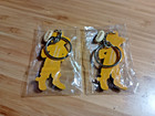 2x Puss In Boots 2011 Rubber Keychain New Yes 2