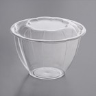 48 Oz Disposable Bpa Free Clear Plastic Salad Rose containers With Airtight Lids