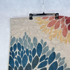 Ruggable Washable Rug Cover Floral Petal Burst Multicolor Rectangle Area 82x30