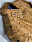 Vintage Mcm Cognac Visetos Leather Bomber Jacket   Designer Monogram Streetwear