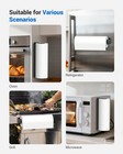 Magnetic Paper Towel Holder For Fridge  No Drilling  Strong Magnet  Stainless S