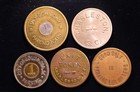 5 South Carolina Parking Tokens - Anderson  Charleston  Columbia    Newberry