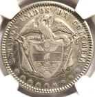 1865 Colombia Peso  Ngc Vf Details   Nice Silver Coin            2350   81-07