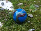 Jabo das  Blue Racer Green Aventurine Swirl Marble Size  71  Mint