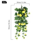 2pcs Artificial Fake Morning Glory Flower Vine Hanging Garland Plant Home Decor