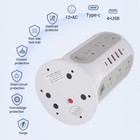 Surge Protector Tower Power Strip W 12outlets 5 Usb Ports 6 23 Ft Cord Extension
