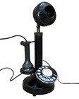 Black Antique Candlestick Phone     Vintage Rotary Dial Retro Old Style Telephone 