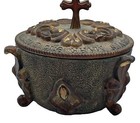 Spiritual Harvest Sienna Jeweled Prayer Box With Lid Cj-0746