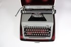 Vtg 1950s Royal Quiet De Luxe Manual Typewriter W  Case Tested Working