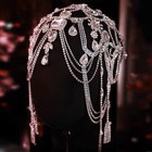 Bridal Hairpiece Lady Wedding Rhinestone Sparkly Head Chain Hair Band Accessory