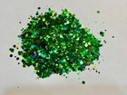  clover  Custom Green Chucky Mix Glitter