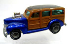 Vintage 1979 Hws 40 s Woodie Hi Raker 1 64 Rubber Good Year Tires Blue Rare