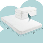 Crib Mattress Baby Toddler Waterproof Bed Infant Comfort Sleep Memory Foam38x26 