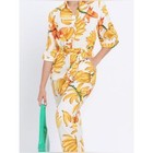 Farm Rio Yellow Banana-print Button Front Jumpsuit