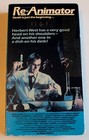 Re-animator 1986 Vhs Vestron Video Un-rated Edition Horror Gore