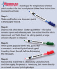 Markal Valve Action Paint Markers 3-pack Combo Packs    You Choose   