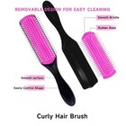 11pcs Hair Brush Set Detangling Comb Styling Tools Spray Bottle Pink