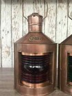 Port   Starboard Lanterns  Antique Brass Finish  Nautical Oil Lamps  Ship Lights