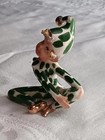 Vintage Lefton Holly Elf Pixie Ceramic Figurine Spaghetti Hair Berry Christmas