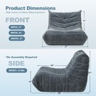 Cansunna Bean Bag Chair Big Sofa Beanbag Chair For Adults Fireside Chair Bean   