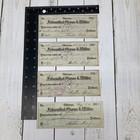 1800 s Check Lot Of 4 Sequential Chicago Felsenthal Gross Miller Bank Checks