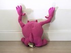 Vintage Looney Tunes 13  Purple Taz Tasmanian Devil Stuffed Animal Plush