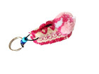 Small Keychain Pink Wool Shoe Slipper Tsarouchi From Greece  Travel Souvenir
