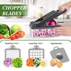 Veggie Chopper Vegetable Cutter  12 In 1 Kitchen Gadget  Grey