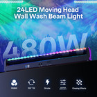 Uking 480w Led Moving Head Wash Light Rgbw Infinite Mixing 150   Tilt Dmx 50000h